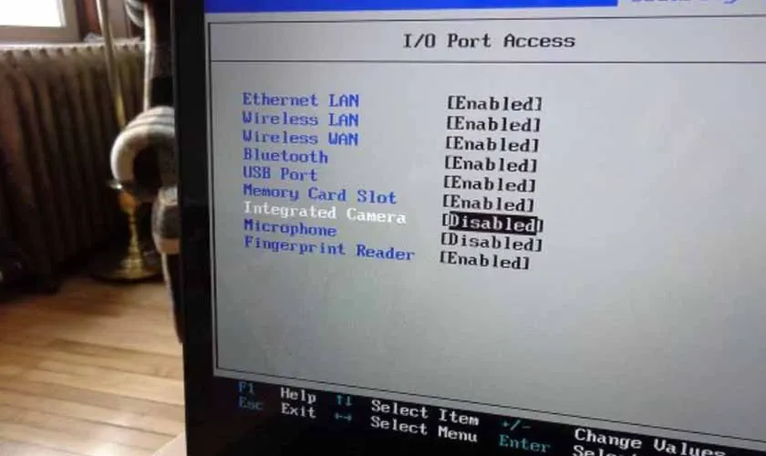 Giao diện cài đặt quyền riêng tư Camera trong Windows Settings