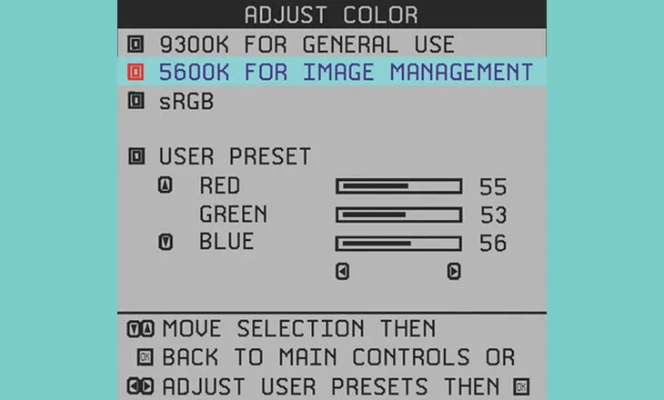 Biểu đồ nhiệt độ màu hiển thị trên màn hình máy tính