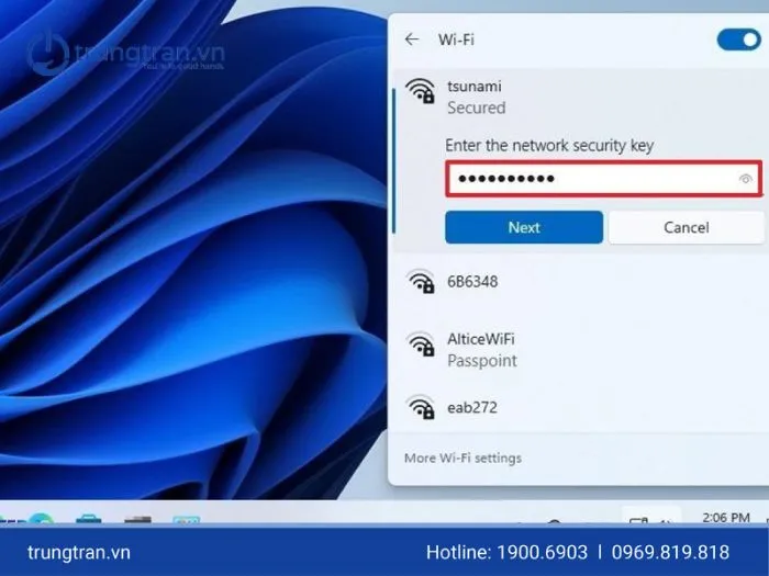 Quy trình kết nối mạng Wi-Fi trên laptop Dell sử dụng hệ điều hành Windows 7 cũ.