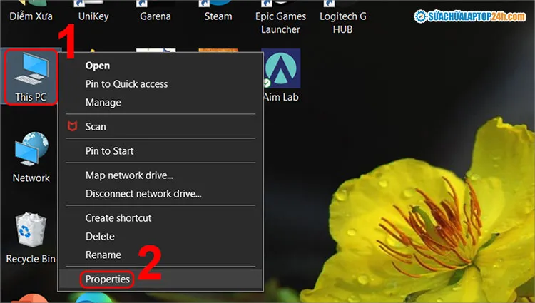 Cách làm laptop chơi game mượt hơn: Hướng dẫn tối ưu chuyên sâu cho hiệu suất đỉnh cao Chọn Properties trên This PC