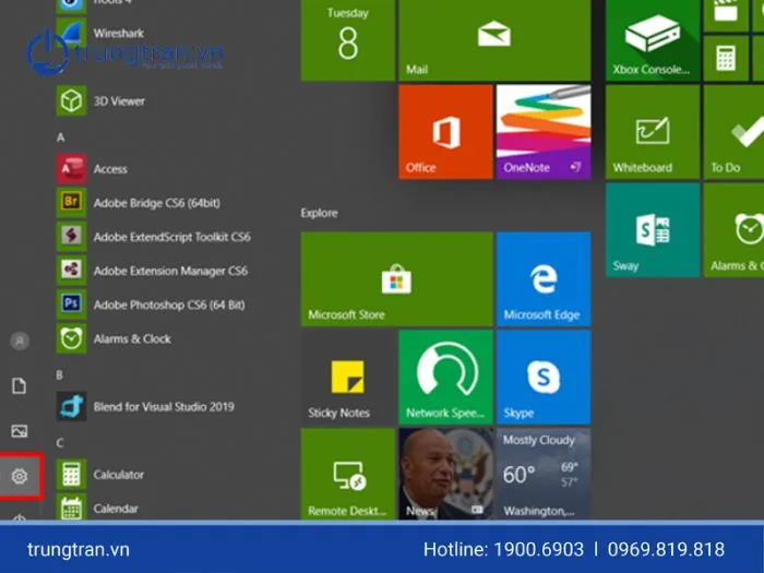 Tùy chọn Shutdown trong menu ngữ cảnh của Windows