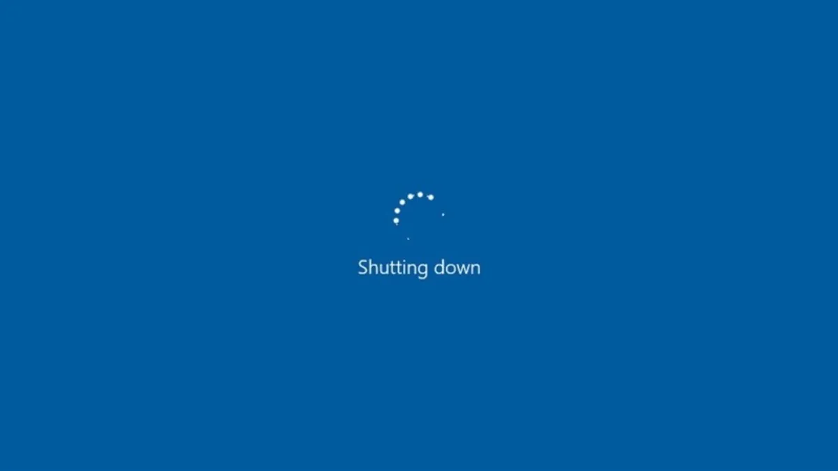 Giao diện tùy chọn tắt máy Shutdown, Restart và Sleep trên Windows