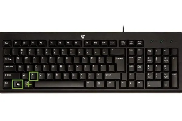 Kiểm tra thông qua phím tắt Windows