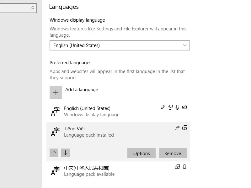 Cài đặt ngôn ngữ tiếng Việt để sử dụng dễ dàng hơn