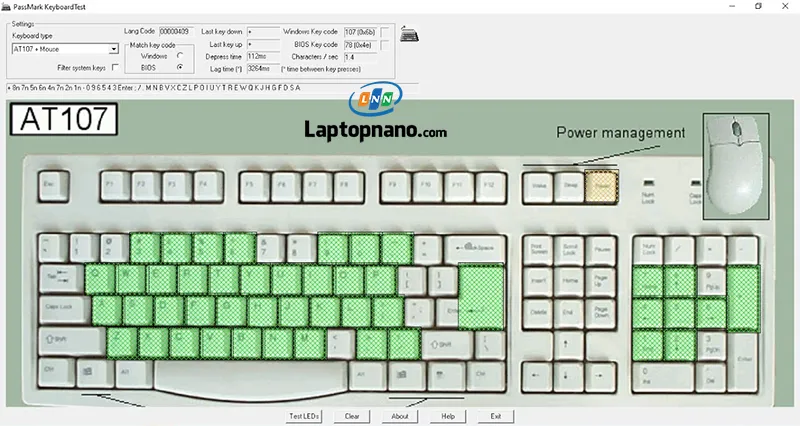 Phần mềm kiểm tra phím