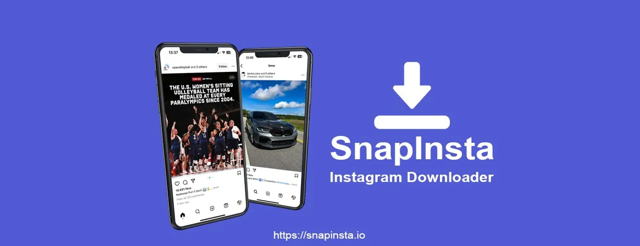 Giao diện website Snapinsta hỗ trợ tải ảnh Instagram chất lượng cao